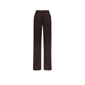 Moncler Moncler Wool Blend Pants, Women, Brown, Size: 38