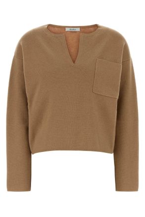 Max Mara Camel Wool Blend Zibello Sweater