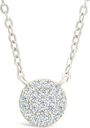 Sterling Forever Cubic Zirconia Pendant Necklace in Silver at Nordstrom