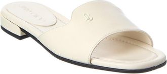 Jimmy Choo London Dina Leather Flat Sandal