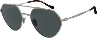 Giorgio Armani AR6111 300387 Womens Sunglasses Grey Size 56