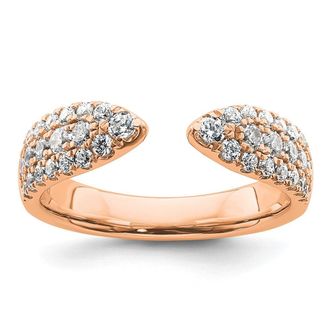Diamond2Deal 14k Gold Lab Grown Diamond Wedding Band Ring 3/4Ct Clarity- VS Color- D-E