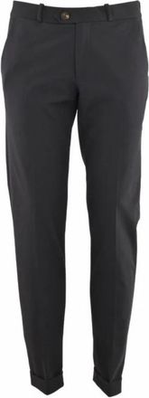 Roberto Ricci Design Slim-fit Broeken - Heren - Slim Fit Broeken - Zwart - M - Wol - Broeken