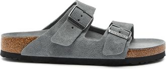 Birkenstock Arizona Brushed Suede Sliders - Grey - 45 (IT44.5 / UK10.5)