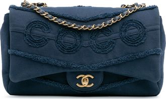 Chanel Pre-owned Womens Denim Shoulder Bag Chain Strap - Dark Blue Cotton - One Size