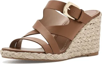 Stuart Weitzman Sai Espadrille Wedge Womens Wedge Shoes Boho Tan : 10.5 M, Leather