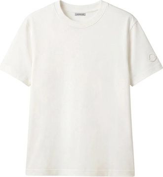 Moncler SS T-Shirt - Dames - T-shirts - Beige - L - Tops