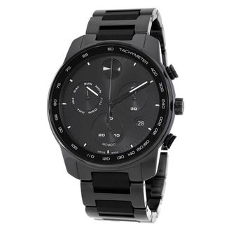 Movado Bold Verso Chronograph Quartz Black Dial Mens Watch 3601103