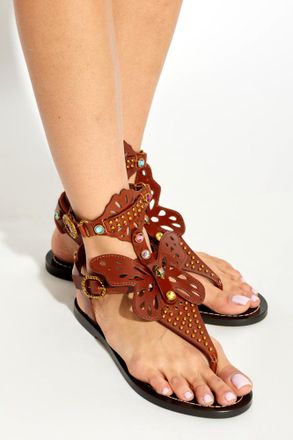 Kurt Geiger Boho Butterfly Sandals, Womens, Brown