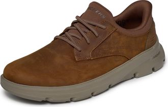 Skechers Mens Arch Fit Garza - Langston, CDB (Crazy Horse Dark Brown), 7.5 X-Wide