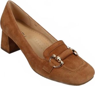 Vaneli Womens Ashlan Square-Toe Loafer In Russet Suede