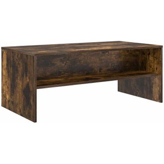 vidaXL Coffee Table Smoked Oak 100 x 50 x 40 cm Engineered Wood vidaXL