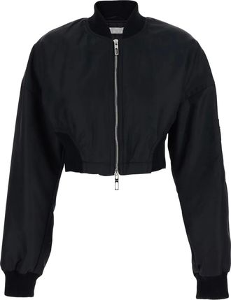 Sportmax Bomber con zip - Nero