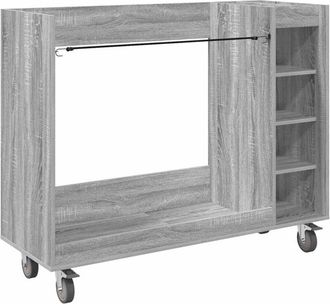 vidaXL Golf Cabinet with Wheel Plain Grey Sonoma 120 x 45 x 98 cm vidaXL