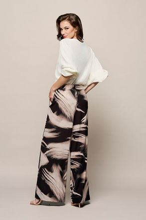 Mart Visser Aiden Print Broek Zwart / Off White