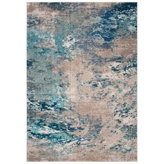 Safavieh Alfombra contempor&aacute;neo de polipropileno azul/gris, 183 x 274 cm