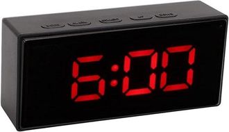 No Brand Reloj Despertador Digital Electr&oacute;nico De Dise&ntilde;o Elegante Con Pantalla Led Multifuncional Y Sensor De Luz Roja