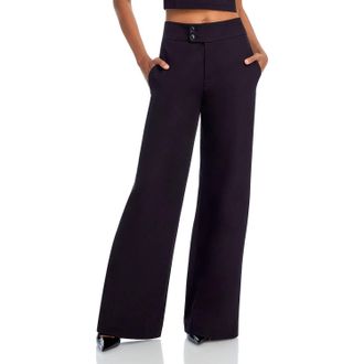 Frame Denim Le Hardy Wide Leg Pants In Black