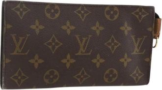 Louis Vuitton Pre-owned Clutches, female, Brown, Size: ONE SIZE Pre-owned Canvas Pouch