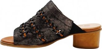 Eric Michael Womens Lisbon Woven Braided Sandal In Black