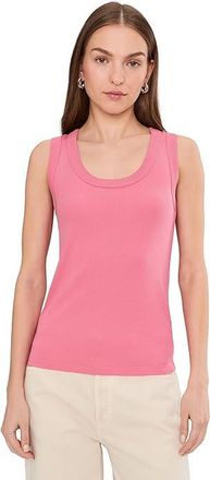 Nic+Zoe Perfect Knit Rib Scoop Tank Top Womens Clothing Raspberry : LG (US 12-14), Cotton/Modal/Spandex