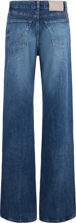Our Legacy Womens Wide-Leg Jeans Vienna Blue Wash Cotton