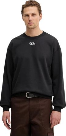 Diesel S-Norm-Iod Sweatshirt - Heren - Sweatshirts - Zwart - S - Katoen - Hoodies & sweatvesten