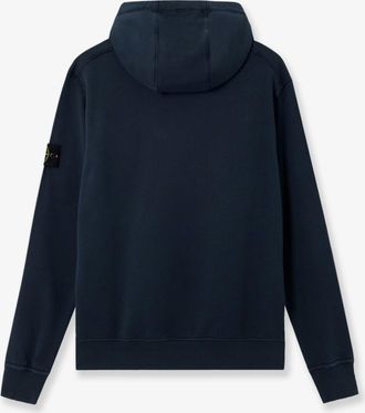 Stone Island Mens Sweatshirt Hooded Cotton Blue Sweatshirts Sweater