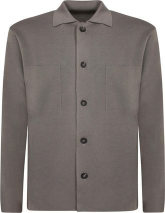 Dell'Oglio Milano Overcoat - Heren - Vesten - Beige - S - Truien & Vesten