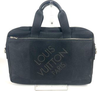 Louis Vuitton Black Noir Damier Geant Handbag Tote Bag (Pre-Owned)