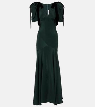 Rodarte Bow-detail silk cocktail dress