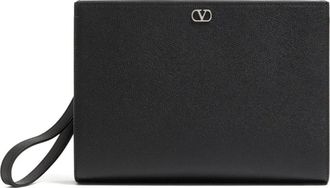Valentino Pouch VLogo Signature - Heren - Clutches - Zwart - ONE Size - Tassen