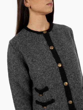 Semicouture Cardigan chanel Dulcinea grigio