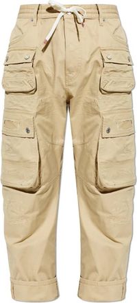 Dsquared2 Multipocket Cargo Pants - Heren - Straight fit broeken - Beige - S - Katoen - Broeken