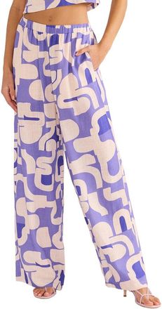 Minkpink Minkpink Iris Linen-Blend Wide Leg Pant