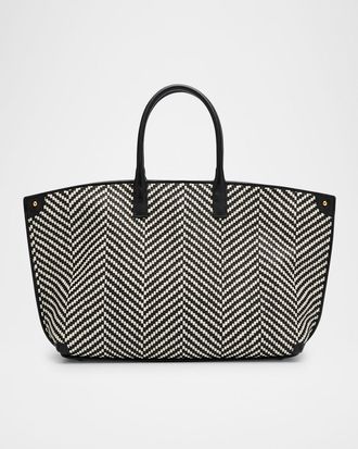 Akris Ai Small Braided Leather Shoulder Bag