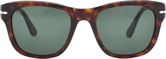 Persol Green Square Unisex Sunglasses PO3313S 24/31 52