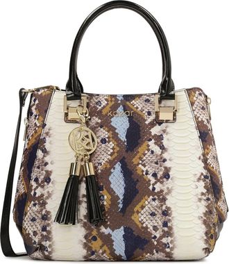 Kazar Multicolor tas in slangenprint - Dames - Handtassen - Veelkleurig - ONE Size - Leer - Tassen