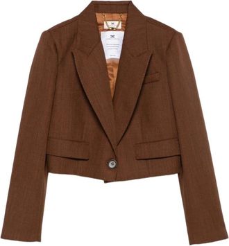 Elisabetta Franchi Gi 29167E2 Blazer - Jackets - Mujer - Marr&oacute;n - M