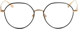 Linda Farrow Occhiali tondi - Nero