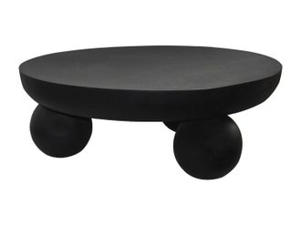 Vente-Unique Mesa de centro de metal - Negro - SILIDA