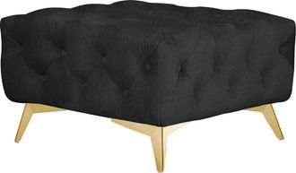 HOME AFFAIRE Polsterhocker »Glynis« aufwändige Knopfheftung, moderne Chesterfield Optik, Fussfarbe wählbar