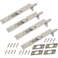 OEM Aiducho Juego De 2 Pares De Pestillos De Acero Inoxidable De Alta Resistencia De 15 Cm Para Puertas Principales Y Secundarias - Crezuo