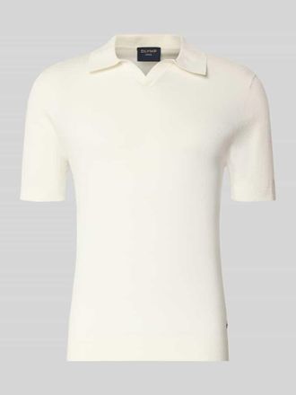 Olymp Level 5 Slim Fit Poloshirt aus Lyocell-Baumwoll-Mix in Offwhite, Gr&ouml;&szlig;e XXL