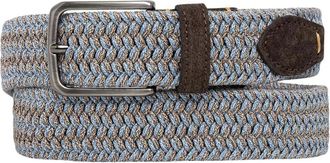Paul & Shark Gevlochten Riem - Heren - Riemen - Blauw - 95 CM - Katoen - Accessoires