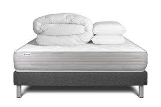 VITALIT Pack Colch&oacute;n Gris Espuma Viscoel&aacute;stica 200 X 200