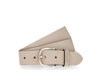 Mustang Lederg&uuml;rtel MUSTANG Madison, Damen, Gr. 100, beige, Rindsleder, G&uuml;rtel Lederg&uuml;rtel, Mit gepr&auml;gtem MUSTANG-Logo auf der Schlaufe, 3,5 cm