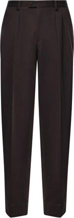 Dolce & Gabbana Pantalones de vestir de lana - Trousers - Hombre - Marr&oacute;n - M