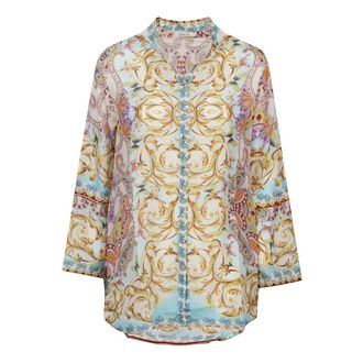 Johnny Was Shirts, female, Multicolor, Size: XS Indy Tunic