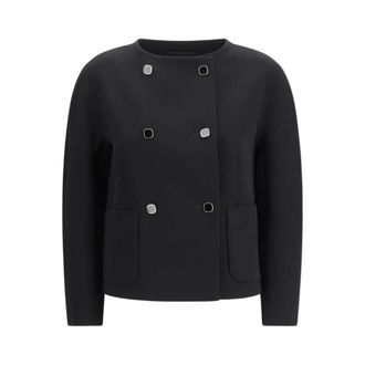 Max Mara Mstsauna Jacket - Jackets - Mujer - Negro - XS